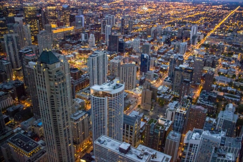 天空甲板，芝加哥，美国
