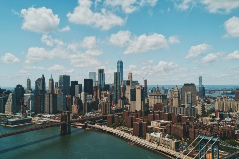曼哈顿天际线，美国纽约
