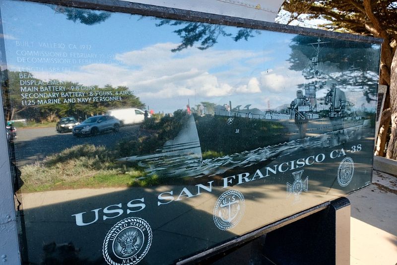 美国旧金山纪念舰和陆地尽头瞭望台