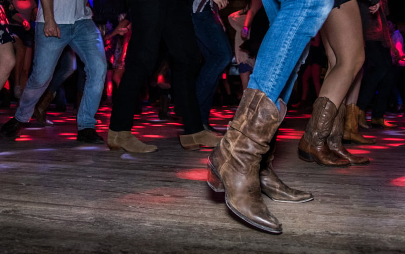 牛仔靴和西方舞蹈在怀俄明州
